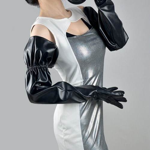 Damen kunstleder handschuhe - kunstleder,