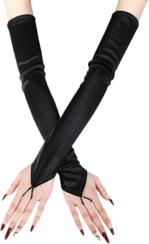 Lange handschuhe damen satin - handschuhe,