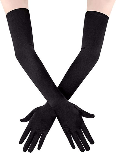 Handschuhe lang schwarz - lang,