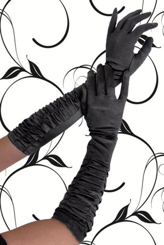 11816 lange satin - 11816, handschuhe