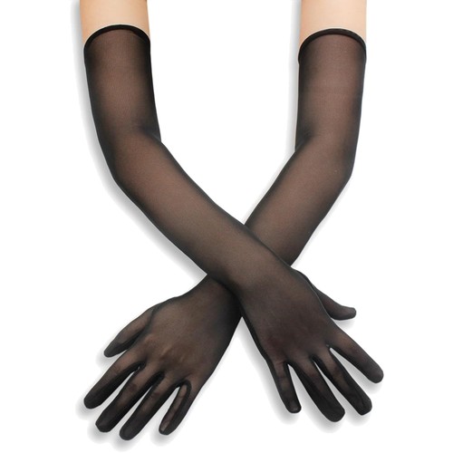 Lange damen handschuhe schwarz - handschuhe,