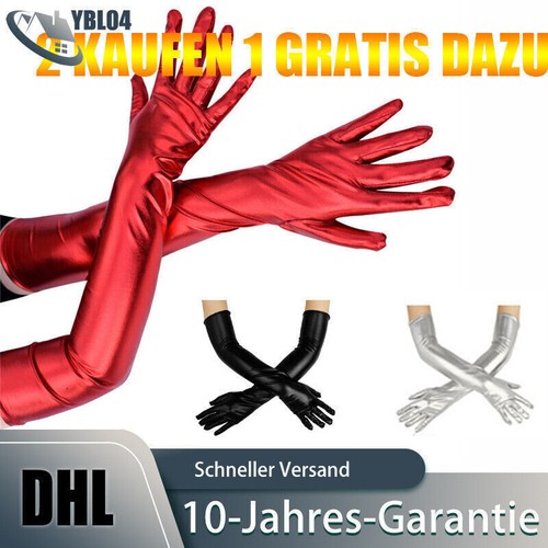 Handschuhe lang schwarz - handschuhe,