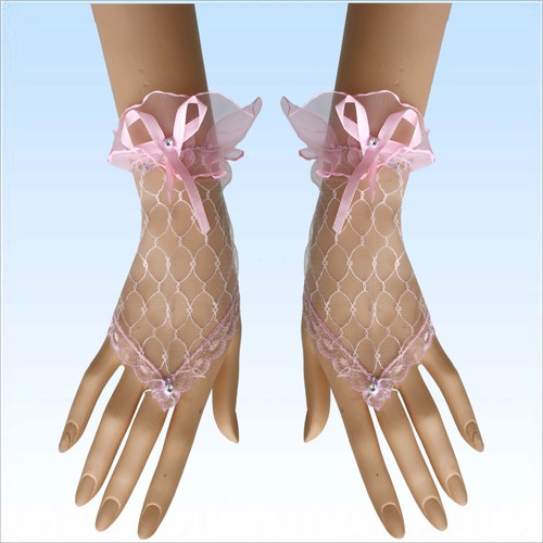 Netzhandschuhe mit schleife - netzhandschuhe,