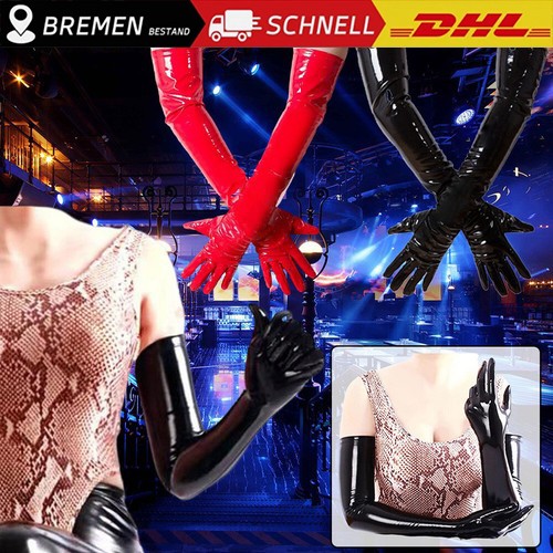 Damen sexy wetlook lang - wetlook,