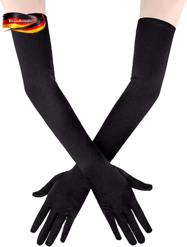 Handschuhe lang schwarz - handschuhe,