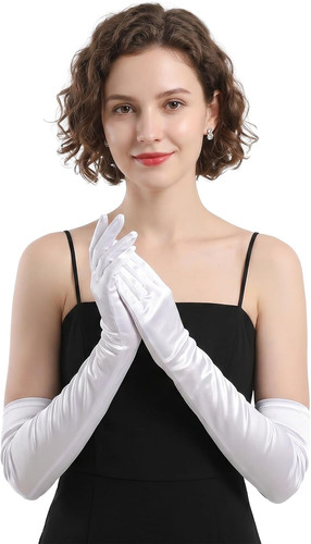 Damen lange handschuhe satin - handschuhe,