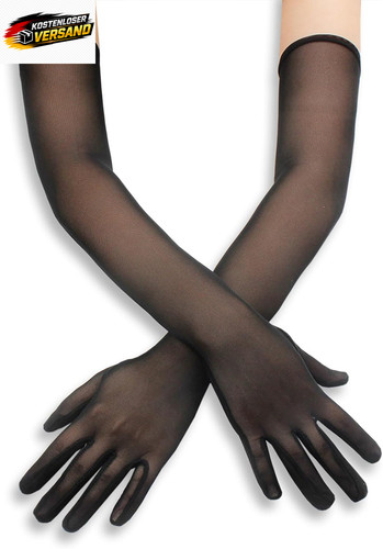 Lange damen handschuhe schwarz - lange,