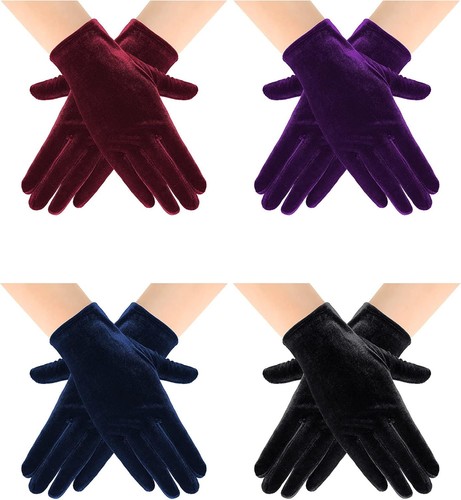 Kurze samt handschuhe damen - samt-handschuhe,