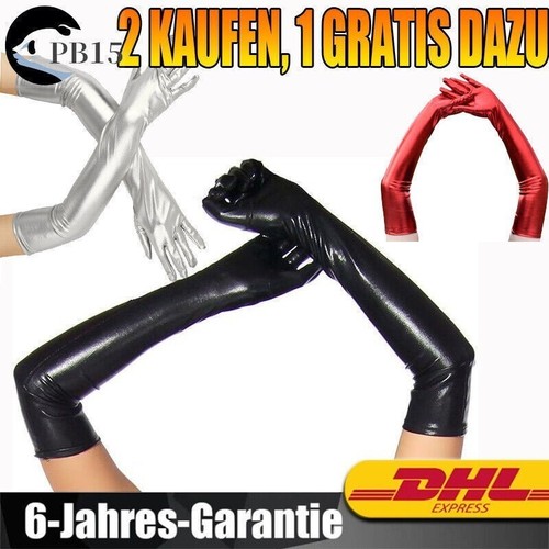 Damen lange glänzende wet - lange,