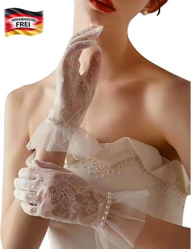 Kurze damenhandschuhe mit - kurze,
