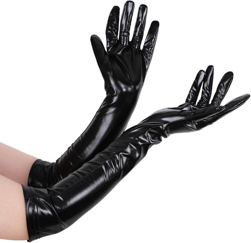 Glänzende opernhandschuhe 20 - glänzende,