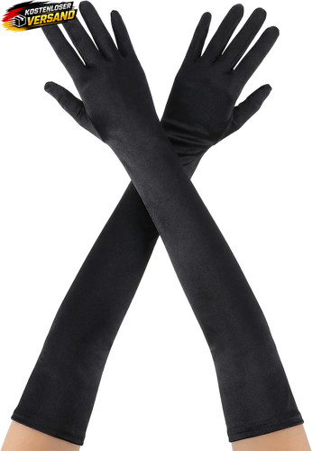 Lange damen handschuhe satin - lange,