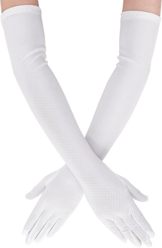 Damen satin ellbogenhandschuhe - damen,