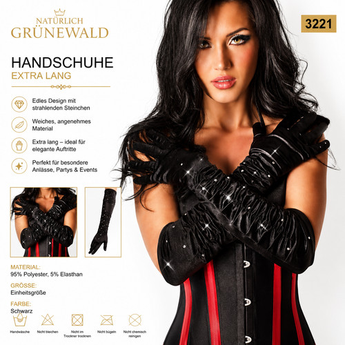 Damen satin handschuhe - damen,