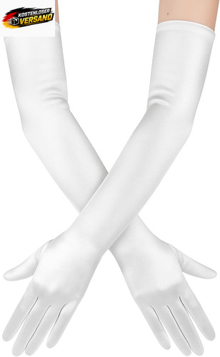 Lange satin handschuhe - satin, damen