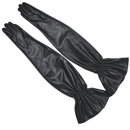 Damen kunstleder handschuhe - kunstleder,