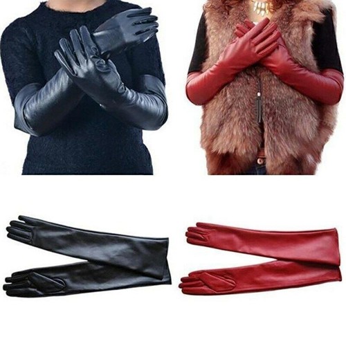 Leder handschuhe lang - handschuhe,